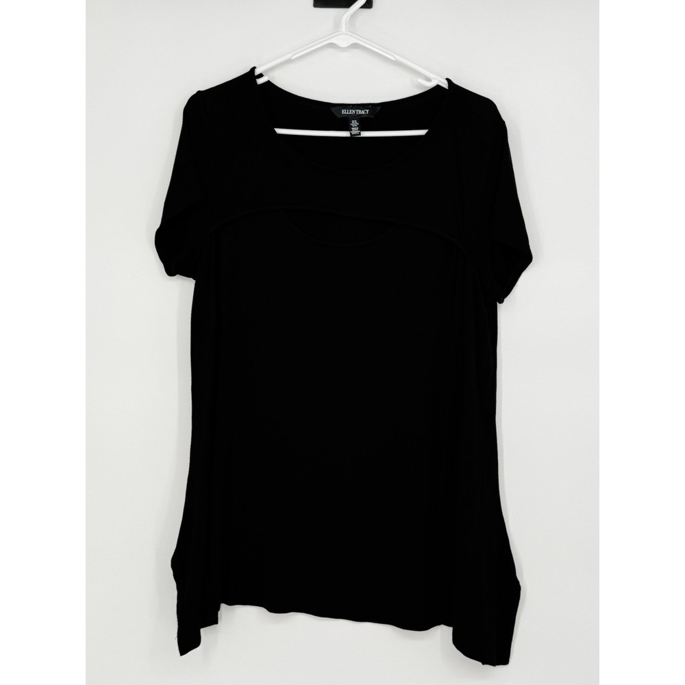 Ellen Tracy Women's Black Top XL